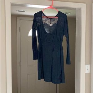 Long sleeve grey dress